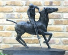 The Polo Player Sculpture - Bronze - Image 1