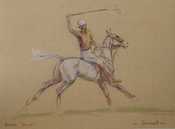Duke of Edinburgh at Cowdray by John Board  (Set of 4) POLO TEAM