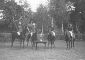 1920s Team Line Up with Trophy