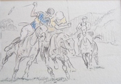 Pushed Off The Ball - John Board Original
