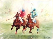 Polo Print - Polo in Action by Philip Martin